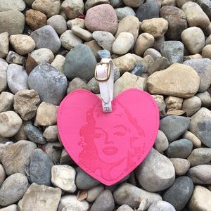 Pink Heart Marilyn Monroe Luggage Tag